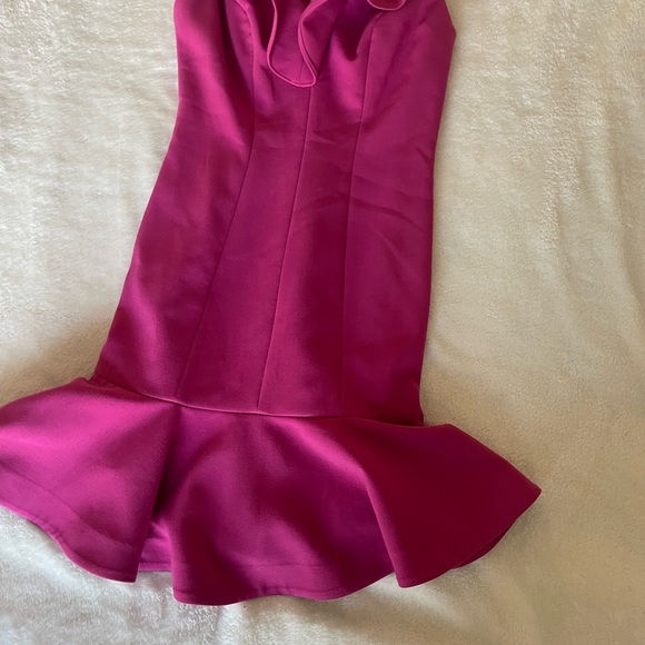 Likely Fuchsia Ruffle Mini Dress - Picture 4 of 10